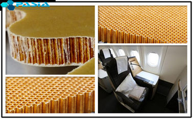 China A fibra de vidro comercial do favo de mel de Nomex cobre a resistência de dano do teste padrão do Weave de sarja fornecedor