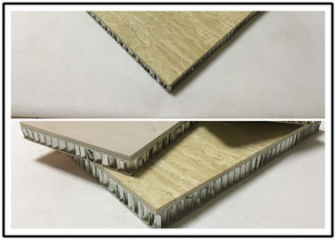 China Painéis de revestimento personalizados da pedra do favo de mel da forma espessura de 12mm - de 25mm fornecedor