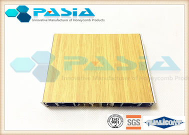 China Painéis de parede de alumínio do favo de mel com a resistência ácida do folheado de bambu do teste padrão fornecedor