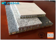 Espessura personalizada selada borda do favo de mel da placa painel de pedra de alumínio liso de mármore
