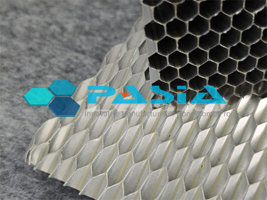 Corrosion Resistant Chromate‑coated Aluminum Honeycomb Energy Absorber Pad in 1250×1250mm Size for Railway Vehicle Buffering with Stable Plateau Stress Characteristics. fornecedor